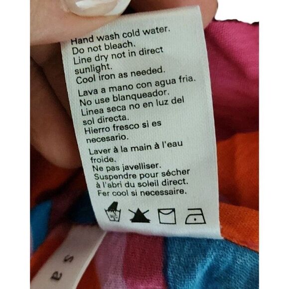 Sanctuary Boho Flare Sleeve Crop Tie Waist Wrap Top Womens S Multi New - Picture 7 of 7